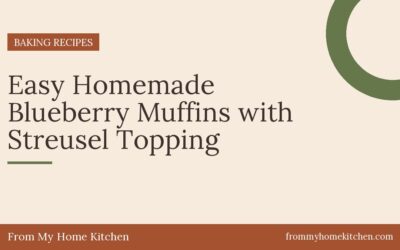 Easy Homemade Blueberry Muffins with Streusel Topping