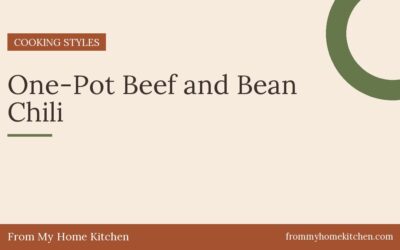 One-Pot Beef and Bean Chili
